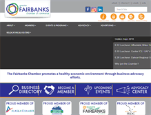 Tablet Screenshot of fairbankschamber.org